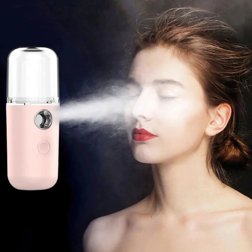 Nano Spray Water Replenisher Hydration Instrument Mini Portable Rechargeable Facial Steamer Beauty Moisturizing Humidifier - M & M Global