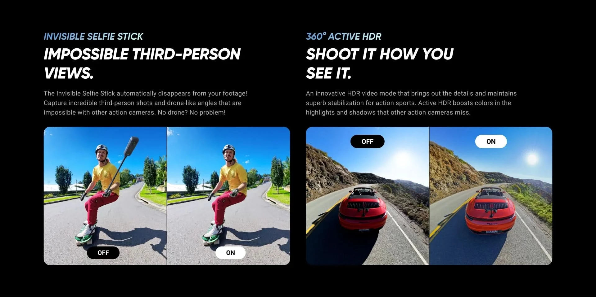 Insta360 X4 - 8K Waterproof 360 Action Camera, 4K Wide-Angle Video, Invisible Selfie Stick,  135 Min Last，Removable Lens Guards, - M & M Global