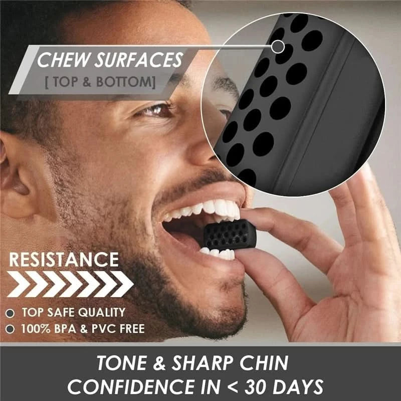 Jaw Line Exerciser Ball Jaw Line Trainer Face Facial Muscle Exercise Ball JawLine Chew Ball Face Muscle Training Fitness Equipme - M & M Global