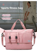 Sports Tote Gym Bag Travel Duffel Handbags for Women Shoulder Weekender Overnight Bag Dry Wet Yoga Workout Carryon Bags Pack