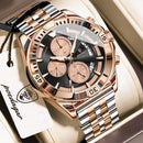 POEDAGAR Luxury Sports Man Wristwatch Waterproof Luminous Chronograph Date Quartz Men's Watches Casual Stainless Steel Men Watch