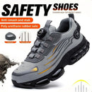Breathable lace-free soft sole comfortable anti-smash anti-puncture labour insurance shoes - M & M Global