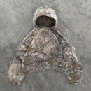 Y2K New American Fashion Trend Joker Pattern Printed Fur Collar Zipper Hoodie Women Street Casual Loose Fleece Padded Sweatshirt