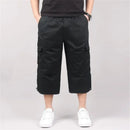 Men's Cargo Shorts Summer Loose Casual Pants Elastic Waist Large Size Outdoor Jogging Sweatpants Trend Multi Pockets