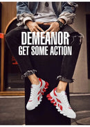 Brand Trend Size 46 47 48 Men's Wear-resistant Cushioning Thick-soled Fitness Sneakers Outdoor Breathable Running Shoes for Men - M & M Global