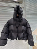 2025 New Fashion White Duck Down Jacket Hooded Women Autumn Winter Warm Over Size Casual Short Thick Outwear Female Coat