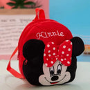 MINISO Disney Cartoon Backpack Mickey Mouse Minnie Winnie The Pooh Plush School Bag Kindergarten Child School Supplies Baby Bags - M & M Global