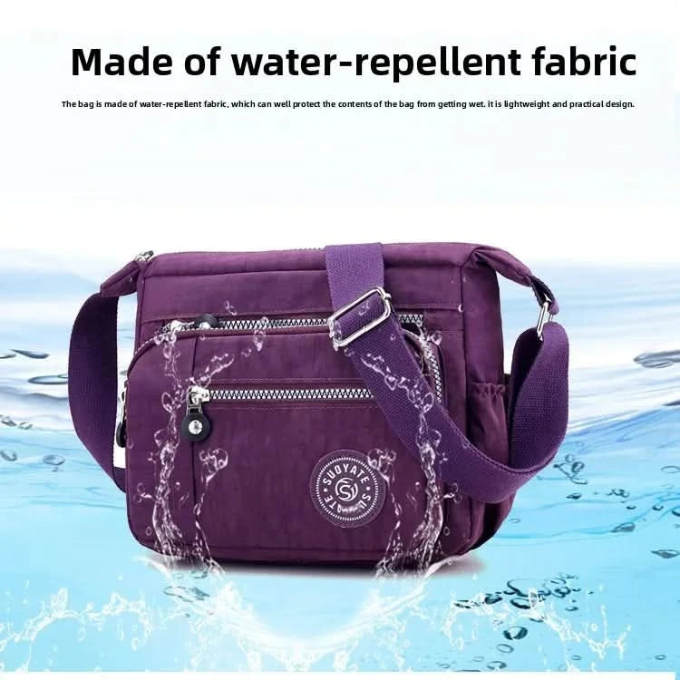Large Capacity Nylon Crossbody Shoulder Bag for Home Use Middle-Aged And Elderly Women Casual Multi-Socket Slanting Bag - M & M Global