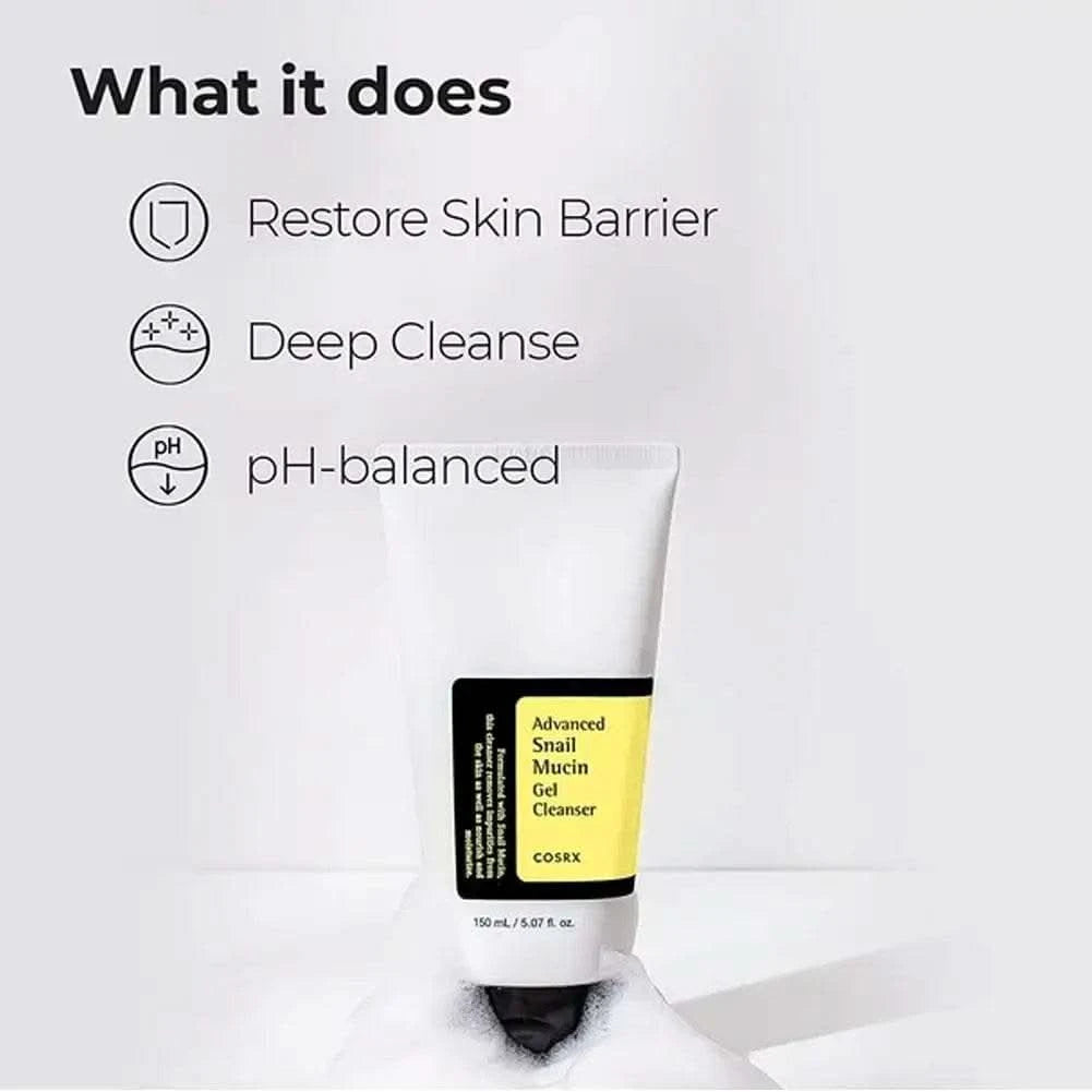 Advanced Snail 96 Mucin Power Essence/Cleanser/Cream Moisturizing Smoothing Nourishing Korean Cosmetics Facial Skin Care Product - M & M Global