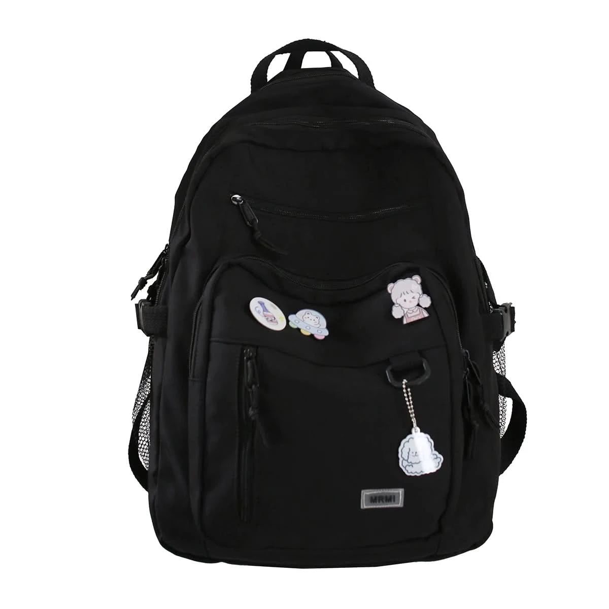 Fashion Big Student Backpack NEW Badge Rucksack Girls School Bag High Capacity Women Backpack Female Cute Leisure Travel Mochila - M & M Global