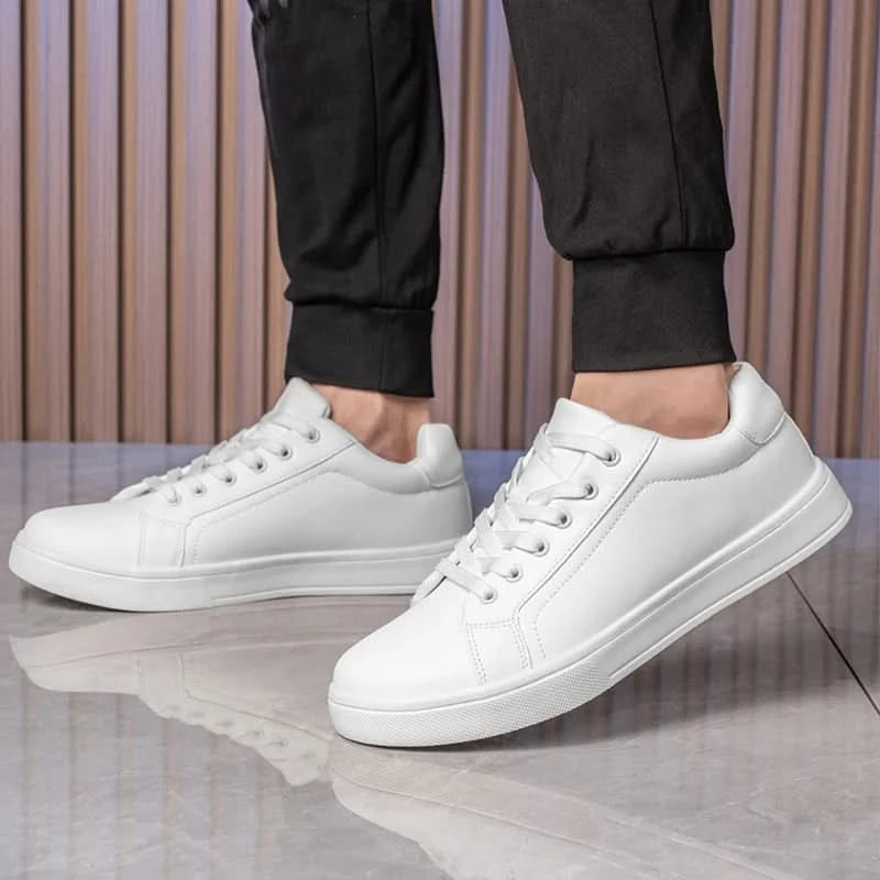Men's Business casual Shoes Soft Moccasin Shoes Comfortable Casual Shoes for Men Autumn Solid Black White Men Sneakers - M & M Global