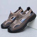 Summer New Men's Baotou Casual Net Surface Breathable Beach Shoes Lightweight Non-slip Sandals for Men sandal casual sneakers - M & M Global