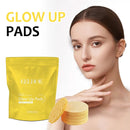 Turmeric Kojic Acid Cleansing Pads Exfoliating Pads Facial Sponges Removes Dirt Cleansing Exfoliating Daily Cleansing Skin Care - M & M Global