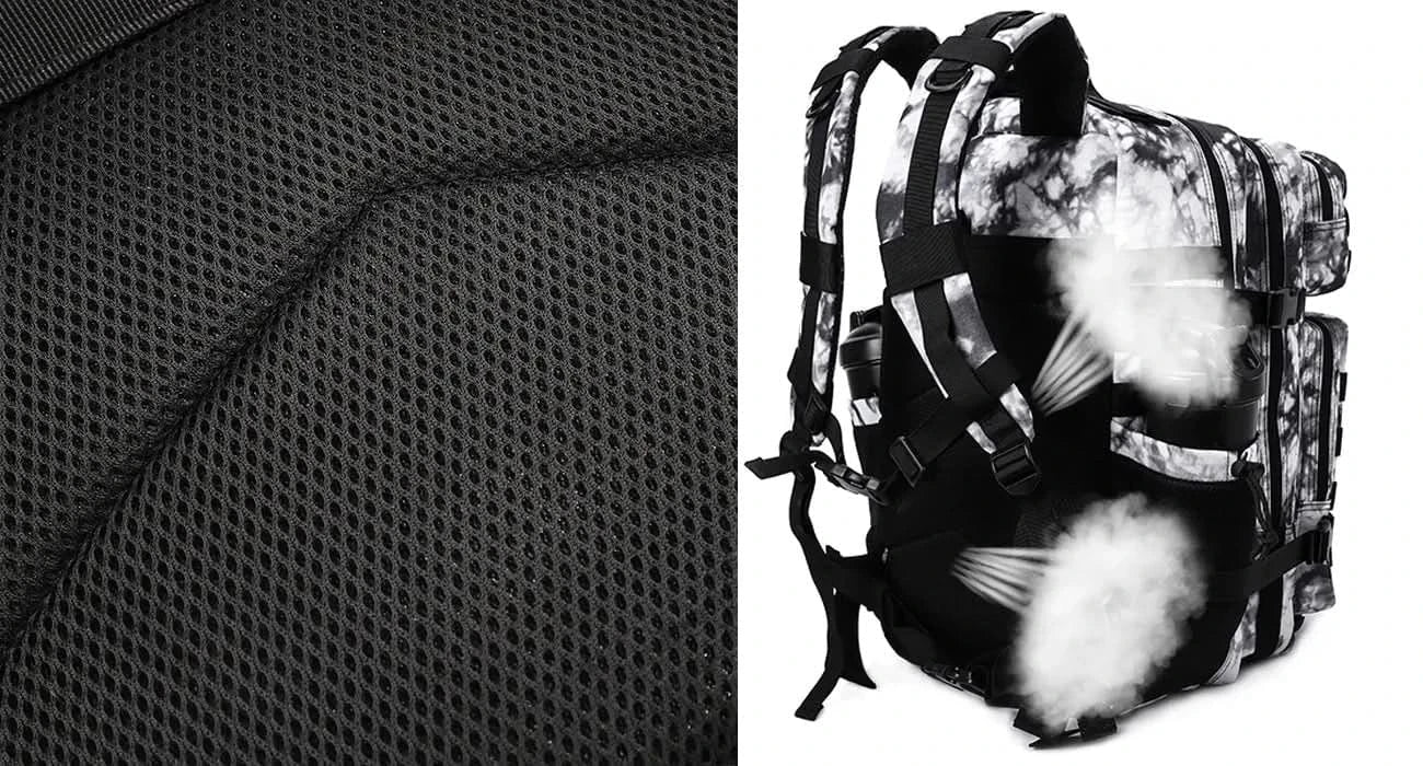 LHI 45L Tactical Backpack for Men and Women Large Athlete Gym Bag Outdoor Sports Hiking Survival Rucksack with Bottle Holder - M & M Global