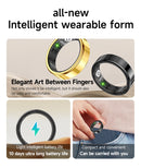 R10 Smart Ring with Charging Case for Men Women, Health and Sleep Monitor, 5ATM Waterproof, Multi-sport Mode, Smartring 2026 New