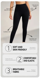 Yoga Pants Lightweight Four-Way Stretch Solid Athleisure Leggings High Waist Plus Size Gym Tight Pants