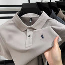 100% pure cotton high-end men's short sleeve summer new comfortable and breathable polo shirt designer brand embroidered T-shirt