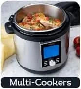 6 Quart Multi-cooker with America's Test Kitchen Multicooker Perfection Cookbook, Stainless Steel - M & M Global