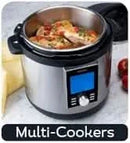 6 Quart Multi-cooker with America's Test Kitchen Multicooker Perfection Cookbook, Stainless Steel - M & M Global