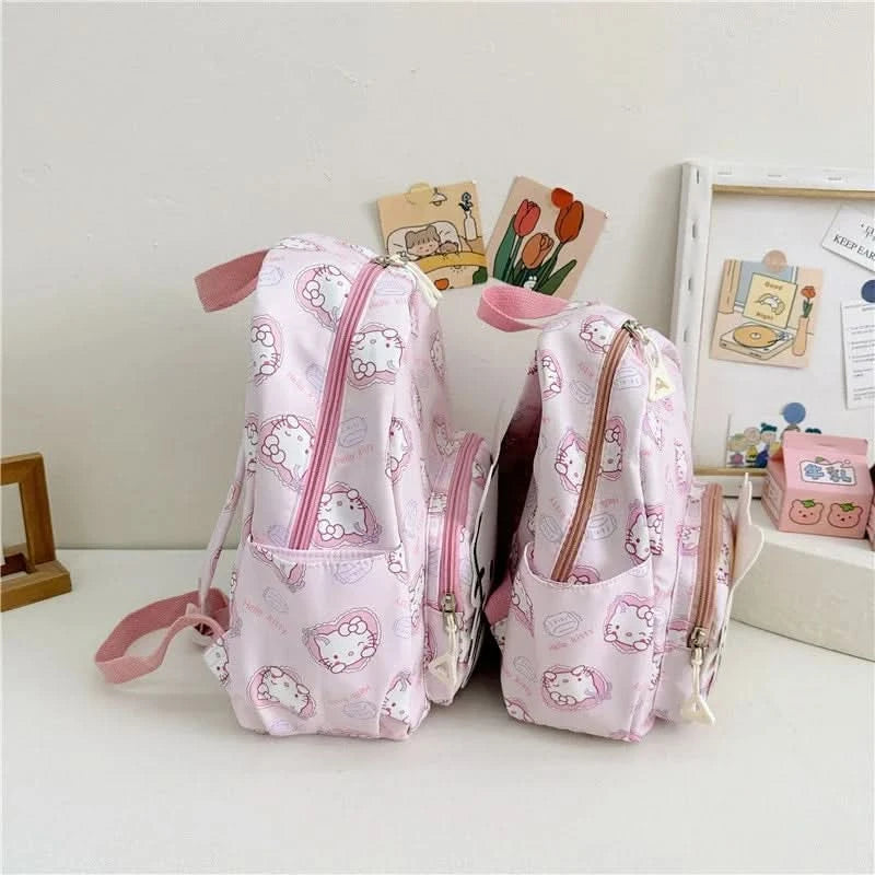 Kawaii Hello Kitty Kuromi Cinnamoroll Backpacks Cute Cartoon My Melody Pochacco Pompom Purin Anime Storage School Bag Sac A Dos - M & M Global