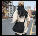 Collage Student School Bags Women&Men Unisex Crossbody Bags Multipockets Messenger Bag Simple Nylon Shoulder Bag - M & M Global