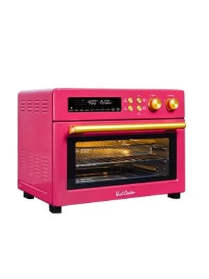 Limited Edition Happy Pink Infrared Heating Air Fryer Toaster Oven, Extra Large Countertop Convection Oven 10-in-1 Combo, 6-Slic - M & M Global
