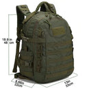 Outdoor camping backpack Waterproof hunting bag Backcountry hunting backpack Large capacity hunting day bag - M & M Global