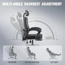 Dowinx Ergonomic Office Chair,Mesh Computer Chair with Pocket Spring Desk Chair with Adjustable Lumbar Support and Headrest