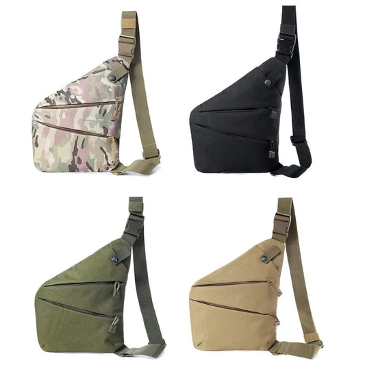 Holster Men's Left Right Nylon Shoulder Bag Anti-theft Bag Chest Bag Hunting Multifunctional Concealed Tactical Storage Gun Bag - M & M Global