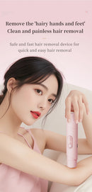 Women's 2-in-1 Dual-Head Electric Razor Painless Bikini Trimmer Wet/Dry Use Detachable Head for Ladies Pubic Hair Shaver