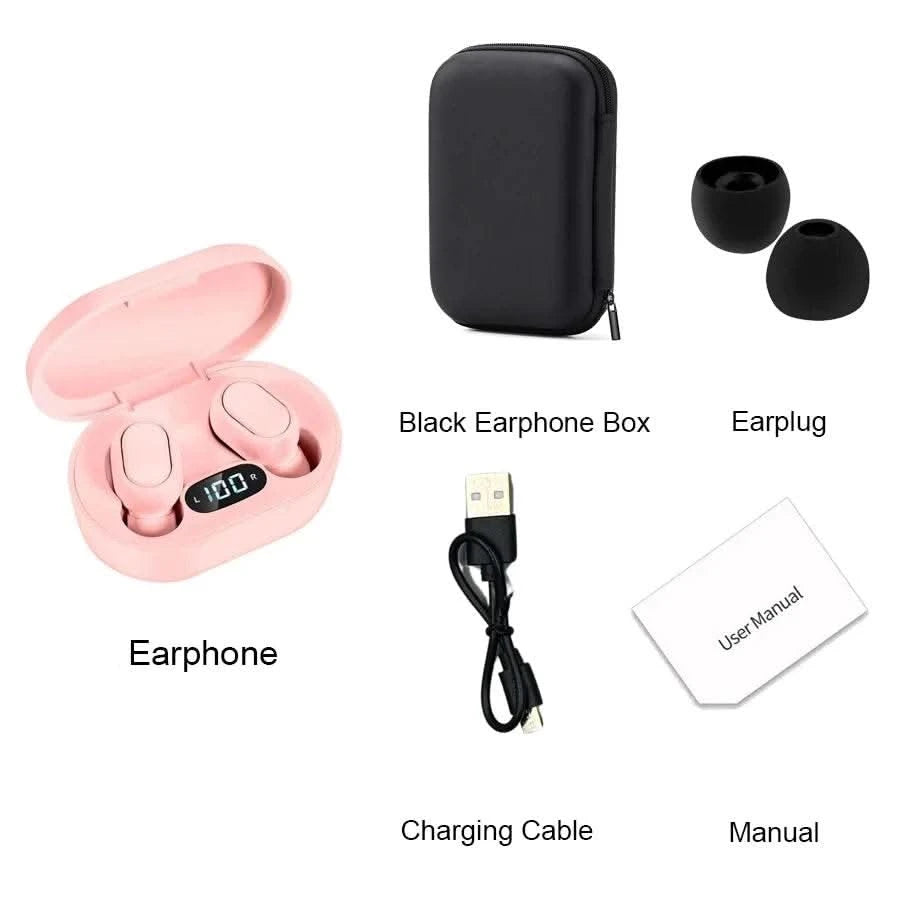 E7S TWS Wireless Headphones Bluetooth Earphones HIFI Lossless Sound Headsets Sport Waterproof Earbuds For All Smartphones - M & M Global