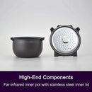 JPW-H10U Induction Heating Rice Cooker and Warmer with 14 Menu Presets and LCD Display (5.5-Cup, Mauve Black) - M & M Global