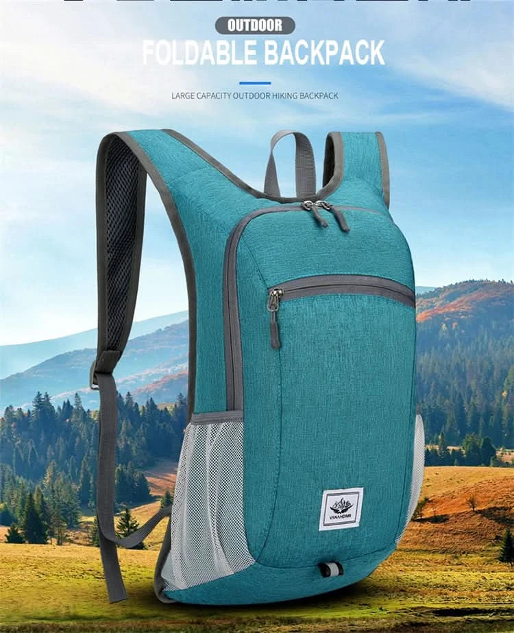 Portable Foldable Backpack,Men Women Ultralight Folding Bag,Outdoor Climbing Cycling Hiking  Knapsack Travel Daypack - M & M Global