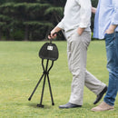 Portable Folding Cane with Seat Travel Cane Chair Walking Cane Walking Chair Walking Stick Walking Stool Load 249.12lbs Black