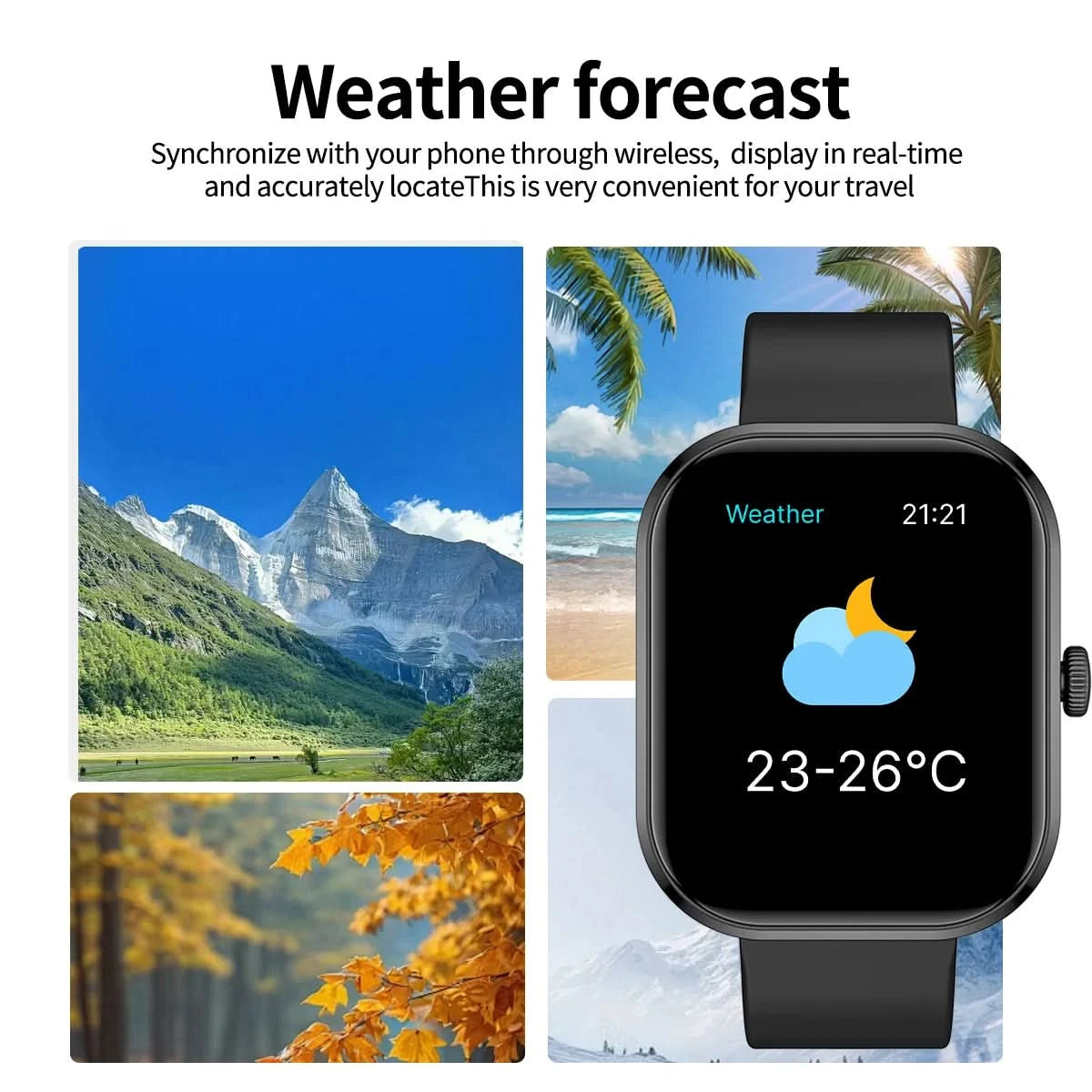 SmartWatch Women Multifunctional Smart watch Full Touch Screen Fitness Sleep Monitor Sports Bracelet Lady