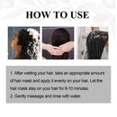 Collagen Hair Mask Repair Damage Dry Frizz Hair Keratin Treatment Soft Smoothing Shiny Deep Moisturizing Curly Hair Care Product - M & M Global