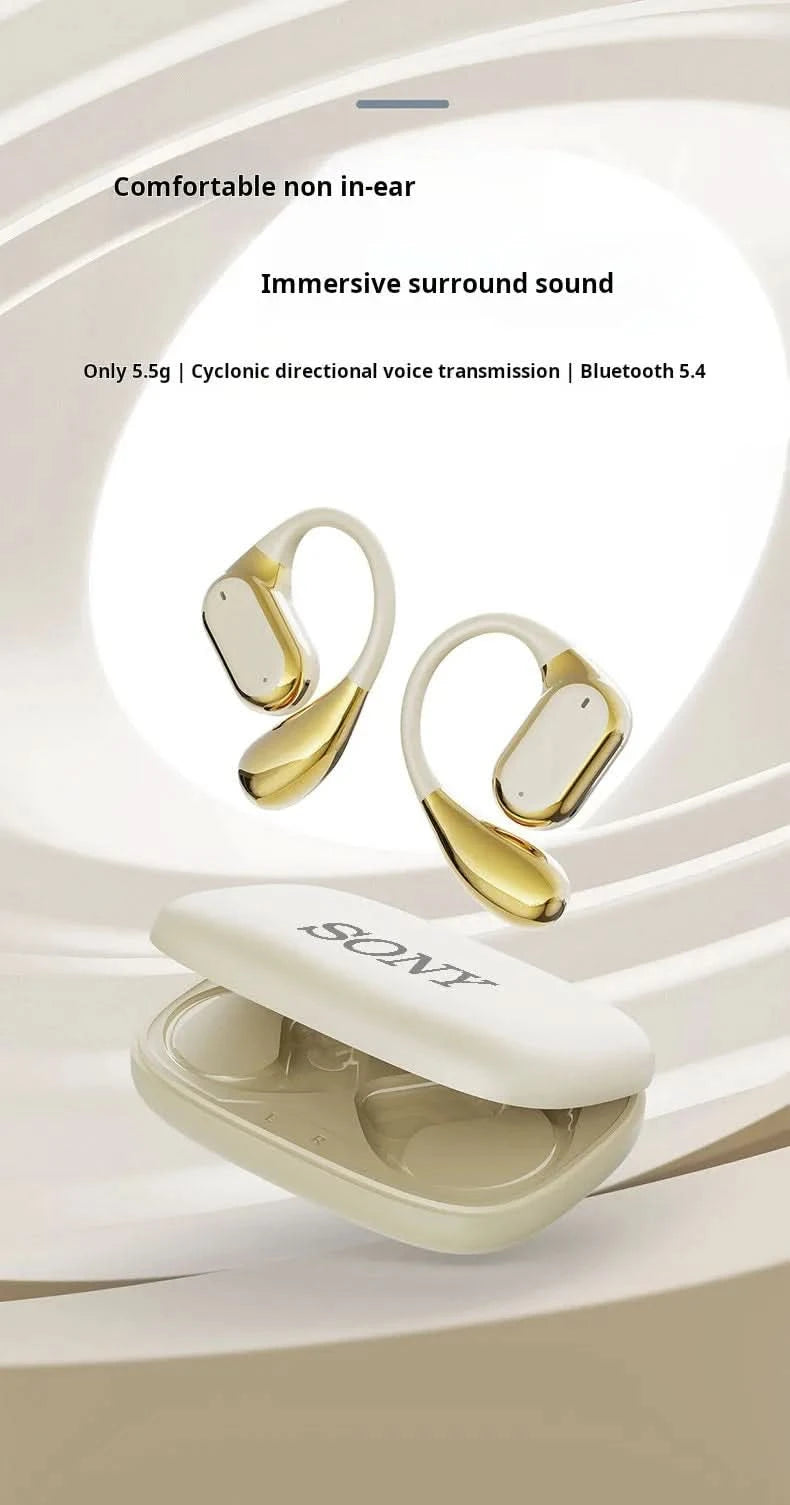 Sony Bluetooth Earphones Not In-Ear Earbuds Wireless Headphone for Iphone Power Display With Mic Sports Hifi Headsets Cable