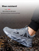 Men's Comfortable Soft-Soled Smash and Puncture Resistant Work Shoes