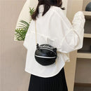 Fashion Chic Women Ball Handbag Round Basketball Football Shape Party Dress Faux Leather Crossbody Girls Coin Purse Shoulder Bag - M & M Global