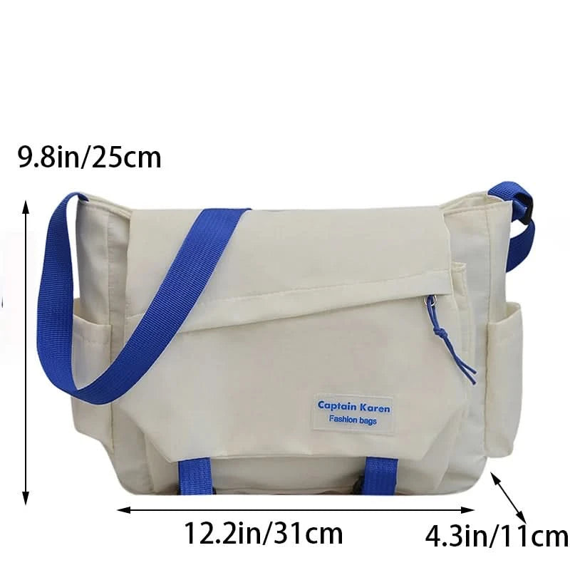 Ladies Messenger Bags Young Fashion Women's Handbags Crossbody Bags Large Capacity Sling Shoulder Bags Nylon School Bag - M & M Global