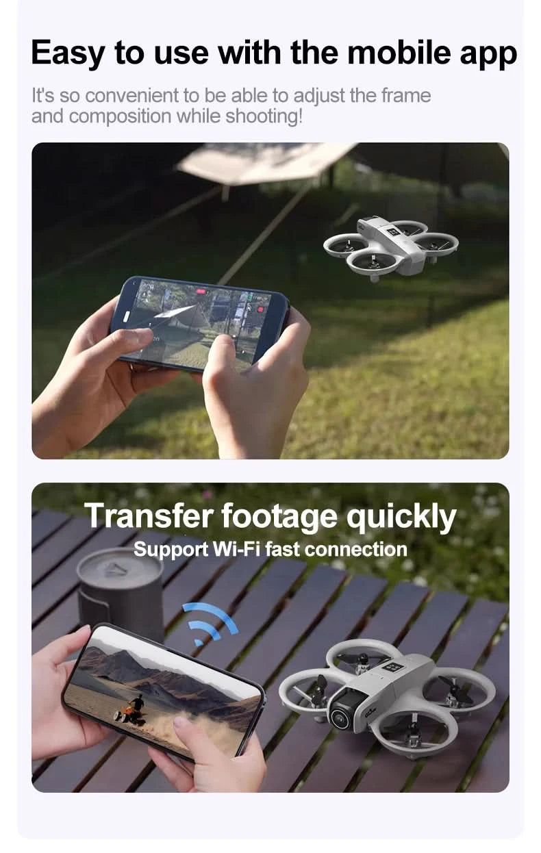 GT3 Drones Mini 8K HD Dual Camera Intelligent Obstacle Avoidances Aerial Photography Flyer Optical Flow Positioning Beginner UAV - M & M Global
