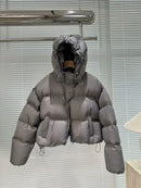 2025 New Fashion White Duck Down Jacket Hooded Women Autumn Winter Warm Over Size Casual Short Thick Outwear Female Coat