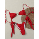 2025 Metal Star High Cut Scrunch Butt Bikini Female Swimsuit Women Swimwear Two-pieces Bikini set Bather Bathing Suit Swim V6419 - M & M Global