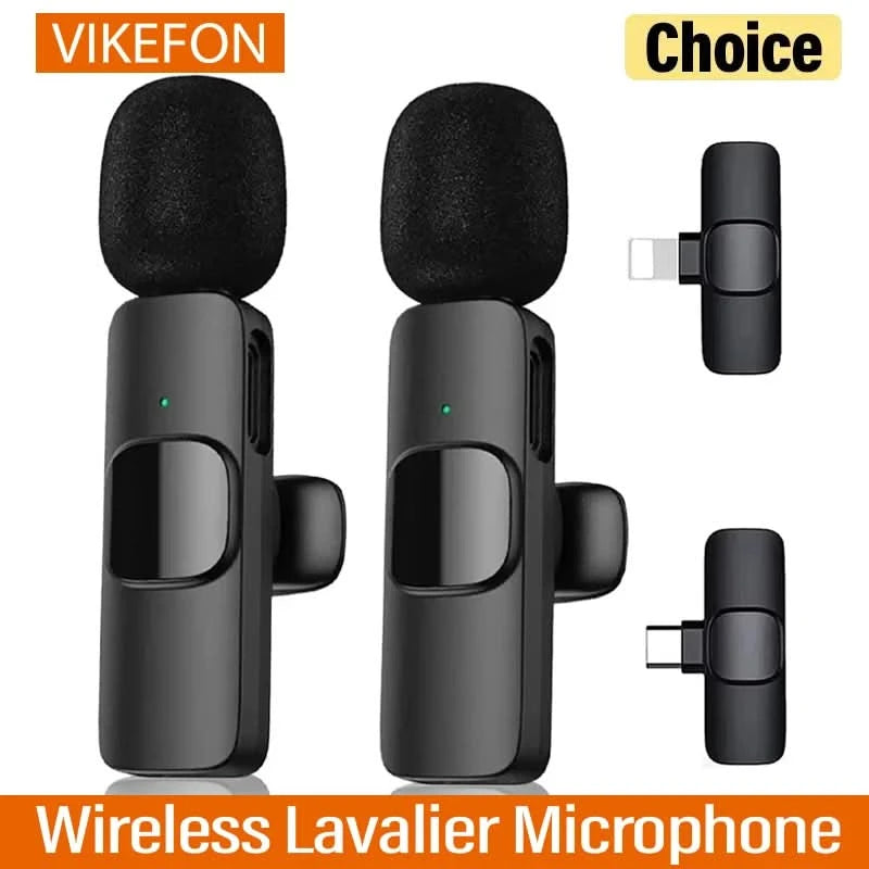 Microphone Wireless Lavalier Microphone for Live Streaming/YouTube/TikTok/Facebook Live Noise Reduction Mic For iPhone/Android - M & M Global