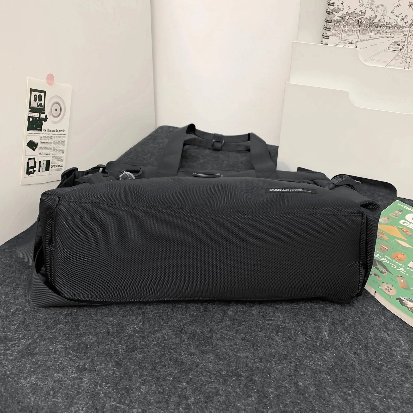Japanese tooling style ballistic nylon tote bag men's shoulder commuter messenger bag large capacity computer handbag briefcase - M & M Global