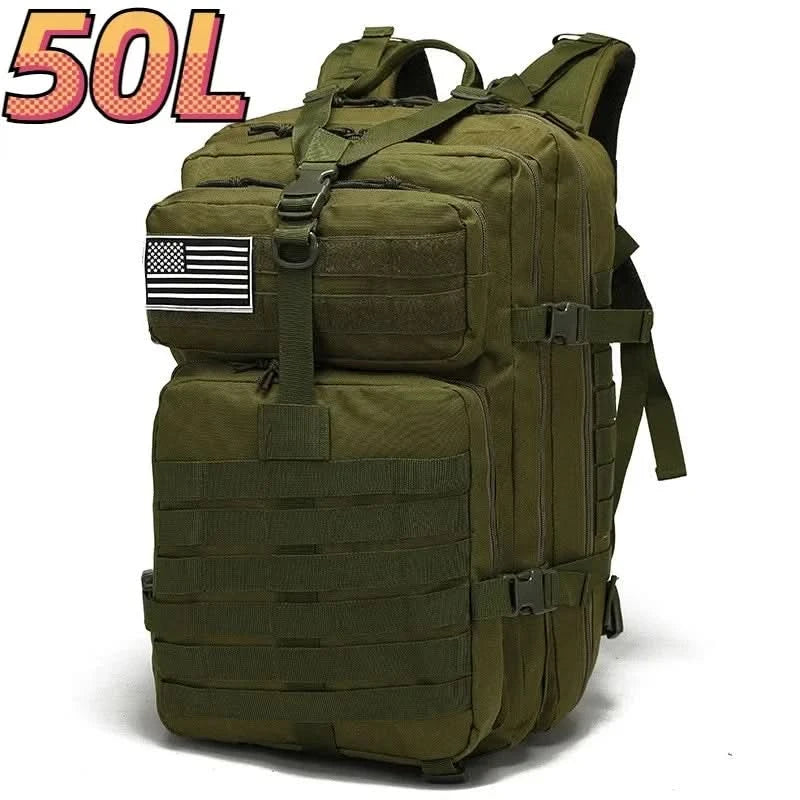 30L/50L 1000D Nylon Waterproof Trekking Fishing Hunting Bag Backpack Outdoor Rucksacks Tactical Sports Camping Hiking - M & M Global