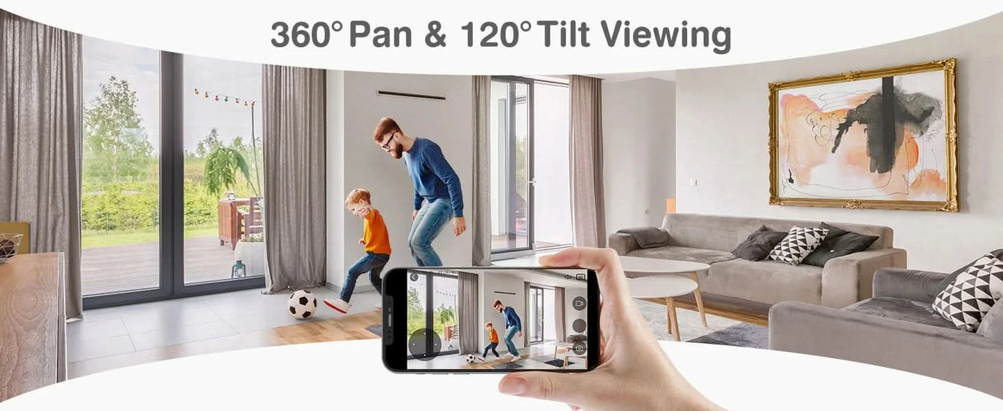 Annke 3MP Wifi IP Camera Indoor AI Human Detect Wireless Camera H.264+ P2P Audio Security CCTV Surveillance Camera Baby Monitor