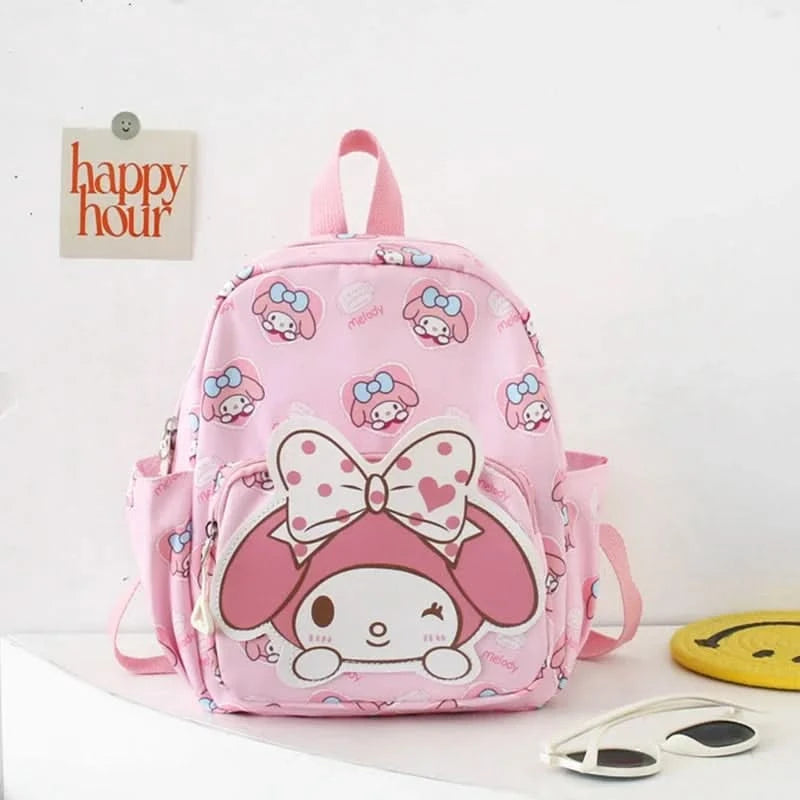 Kawaii Hello Kitty Kuromi Cinnamoroll Backpacks Cute Cartoon My Melody Pochacco Pompom Purin Anime Storage School Bag Sac A Dos - M & M Global