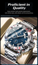 POEDAGAR Luxury Watch For Men Calendar Luminous Waterproof Man Clock Male Chronograph Stainless Steel Men's Quartz Watches Reloj - M & M Global