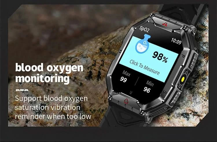 SKMEI Outdoor Sport Compass Smart Watches For Men Women 650Mah Battery 3ATM Waterproof Voice Assistant Bluetooth Call Smartｗatch - M & M Global